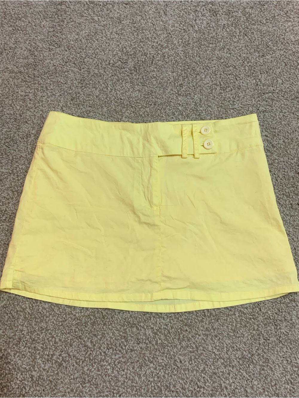 Steve & Barry's Pale Yellow Mini Skirt